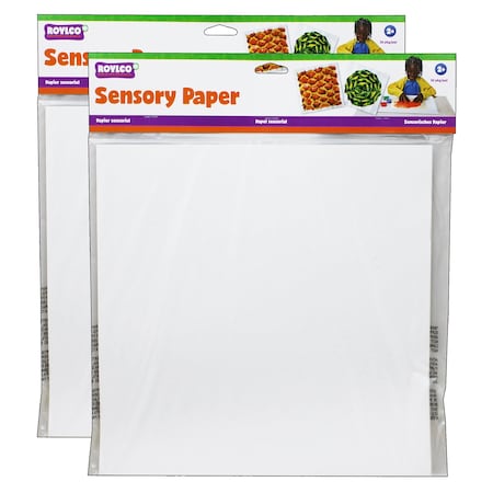 Roylco Sensory Paper, 6 Designs, PK72 R15413